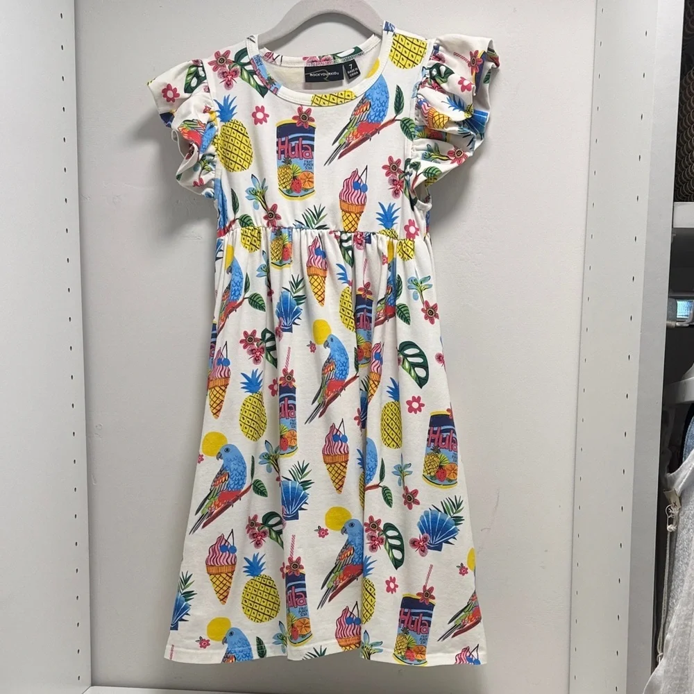 Rock Your Kid Tropicana Dress sz 7